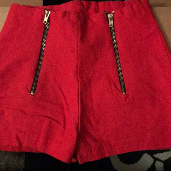Red women’s shorts - Picture 2 of 3